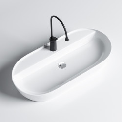 UMYWALKA NABLATOWA CERAMICZNA OWALNA EMI-WH-810 BIAŁY EMI-WH-810
