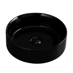 UMYWALKA NABLATOWA CERAMICZNA OKRĄGŁA LAVA-BL-360 CZARNY LAVA-BL-360