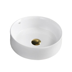 UMYWALKA NABLATOWA CERAMICZNA OKRĄGŁA LAVA-WH-360 BIAŁA LAVA-WH-360