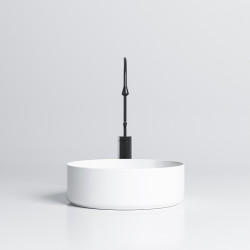 UMYWALKA NABLATOWA CERAMICZNA OKRĄGŁA LAVA-WH-360 BIAŁA LAVA-WH-360