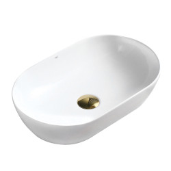 UMYWALKA NABLATOWA CERAMICZNA OWALNA TES-WH-555 BIAŁA TES-WH-555