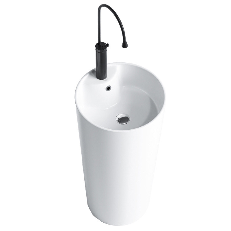 UMYWALKA WOLNOSTOJĄCA CERAMICZNA OWALNA LINO-WH-400 BIAŁA LINO-WH-400