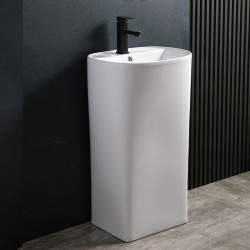 UMYWALKA WOLNOSTOJĄCA CERAMICZNA PROSTOKĄTNA CLARO-WH-490 BIAŁA CLARO-WH-490