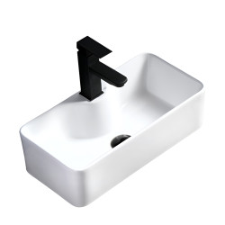UMYWALKA NABLATOWA CERAMICZNA PROSTOKĄTNA LIA-WH-505 BIAŁA LIA-WH-505