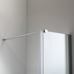 DRZWI PRYSZNICOWE PODWÓJNE ASTRA-CH-DUO-140 CHROM 140 CM 8 MM ASTRA-CH-DUO-140