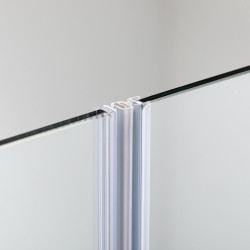 DRZWI PRYSZNICOWE PODWÓJNE ASTRA-CH-DUO-150 CHROM 150 CM 8 MM ASTRA-CH-DUO-150