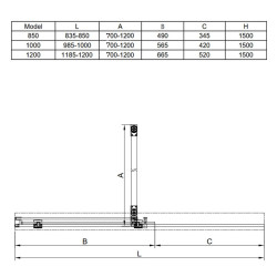 PARAWAN NAWANNOWY ASTRA-CH-PR-120X150 CHROM 120x150 CM 8 MM ASTRA-CH-PR-120X150