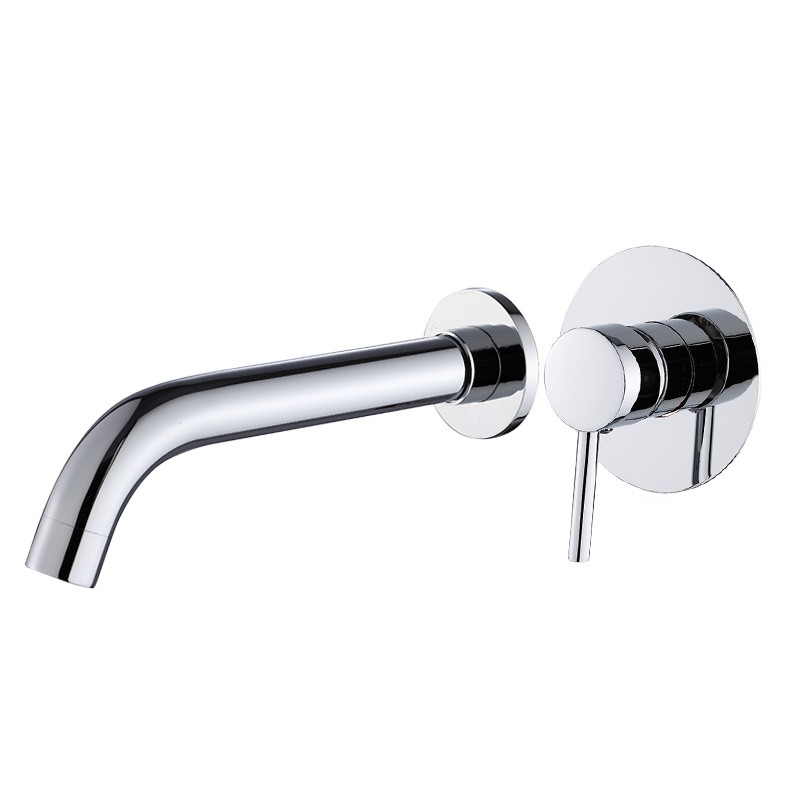 BATERIA UMYWALKOWA PODTYNKOWA ŚCIENNA F06K CHROM F06K-CH