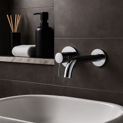 BATERIA UMYWALKOWA PODTYNKOWA ŚCIENNA F06K CHROM F06K-CH