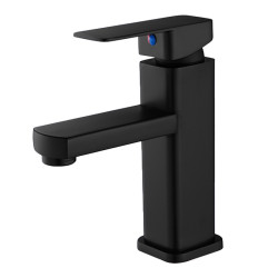 BATERIA UMYWALKOWA ŁAZIENKOWA STOJĄCA NABLATOWA NISKA LANA CZARNA LANA-BL