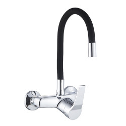 BATERIA KUCHENNA ŚCIENNA EBRO CZARNA PODSTAWA CHROM EBRO-BL-CH