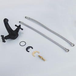 BATERIA UMYWALKOWA ŁAZIENKOWA  VIOLA CZARNA VIOLA-BL