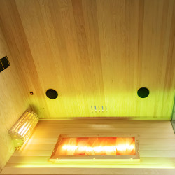 SAUNA FIŃSKA WYSOKOTEMPERATUROWA Z PIECEM LARK5-WD/HARVIA 6KW 4-5 OSOBOWA 180x160 CM