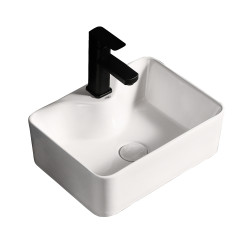 UMYWALKA NABLATOWA CERAMICZNA PROSTOKĄTNA ELISE-WH-480 BIAŁA ELISE-WH-480