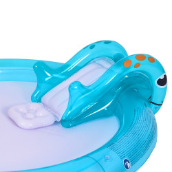 BASEN MATA DMUCHANA POMPOWANA DLA DZIECI CANDY ZJEŻDŻALNIA FONTANNA 200x152 CANDY