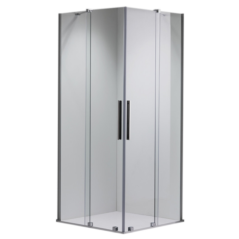 KABINA PRYSZNICOWA KWADRATOWA ASTRA-CH-A-110X2+D CHROM 110X110 CM 8 MM