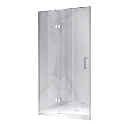 DRZWI PRYSZNICOWE UCHYLNE DO WNĘKI KZ17F CHROM 120 CM 6 MM