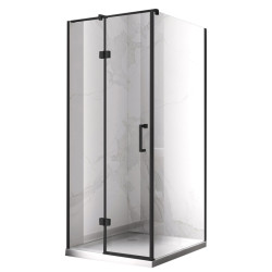 KABINA PRYSZNICOWA KWADRATOWA ZES-KZ01D-BL-100 CZARNA100x100 CM