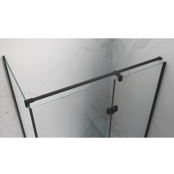 KABINA PRYSZNICOWA PROSTOKĄTNA ZES-KZ03A-BL-100X90 CZARNA 100x90 CM