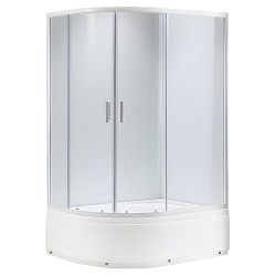 KABINA PRYSZNICOWA Z BRODZIKIEM MAJA LEWA BIAŁA 115x85 CM 5 MM MAJA-WH-L-115X85