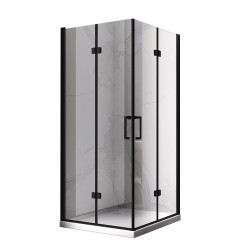 KABINA PRYSZNICOWA KWADRATOWA ZES-KZ08C-BL-90 CZARNA 90x90 CM