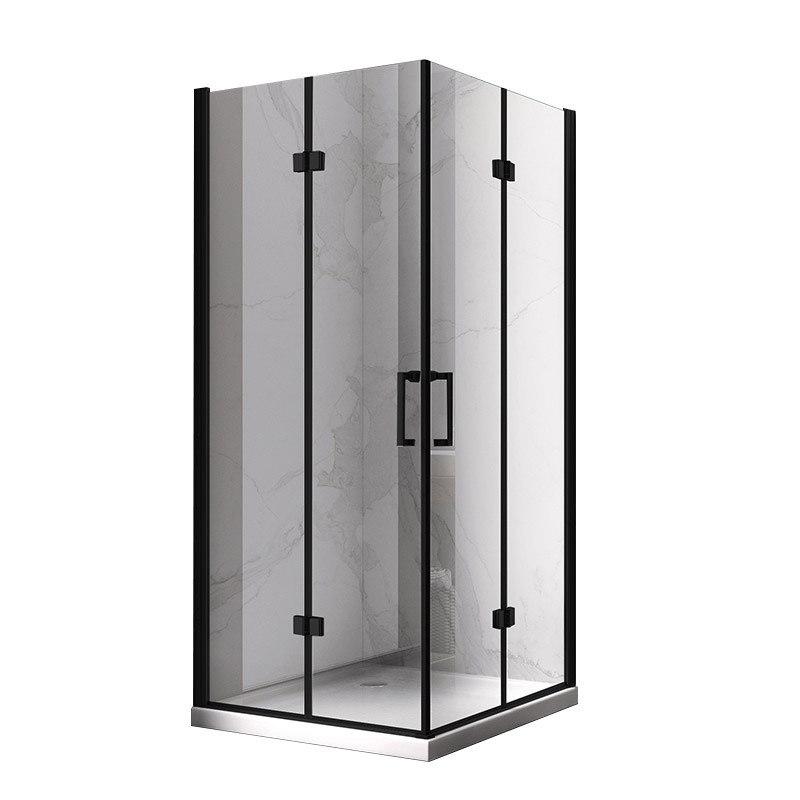 KABINA PRYSZNICOWA KWADRATOWA ZES-KZ08C-BL-90 CZARNA 90x90 CM
