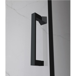 KABINA PRYSZNICOWA PROSTOKĄTNA ZES-KZ07A-BL-100X90 CZARNA 100x90 CM