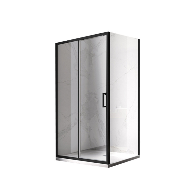 KABINA PRYSZNICOWA PROSTOKĄTNA ZES-KZ103-BL-90X80 CZARNA 90x80 CM