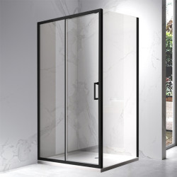 KABINA PRYSZNICOWA PROSTOKĄTNA ZES-KZ103-BL-90X80 CZARNA 90x80 CM