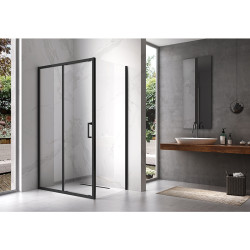 KABINA PRYSZNICOWA PROSTOKĄTNA ZES-KZ103-BL-90X80 CZARNA 90x80 CM