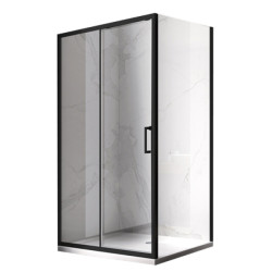 KABINA PRYSZNICOWA PROSTOKĄTNA ZES-KZ104C-BL-120X90 CZARNA 120x90 CM