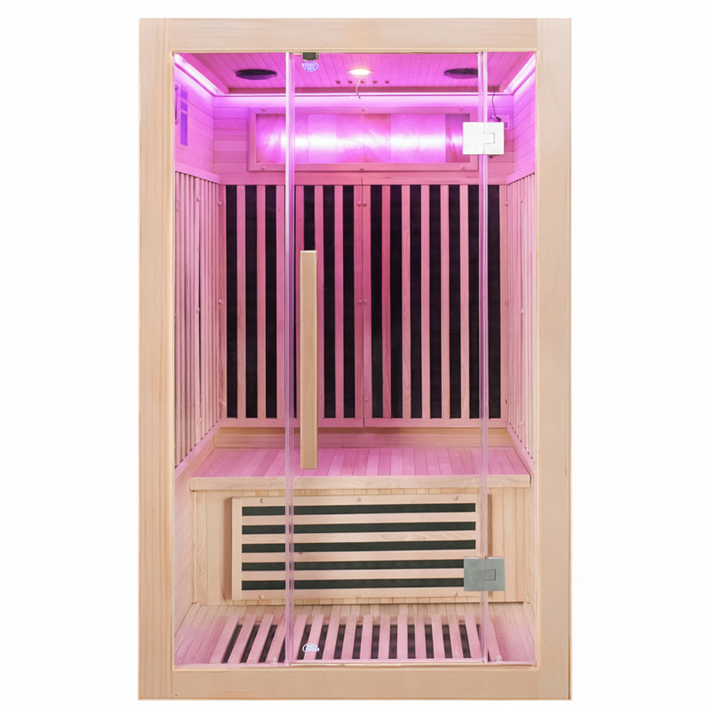 SAUNA SUCHA INFRARED NISKOTEMPERATUROWA ALTA2-CRB 2-3 OSOBOWA 120x105 CM