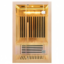 SAUNA SUCHA INFRARED NISKOTEMPERATUROWA ALTA2-CRB 2-3 OSOBOWA 120x105 CM