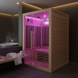 SAUNA SUCHA INFRARED NISKOTEMPERATUROWA ALTA2-CRB 2-3 OSOBOWA 120x105 CM
