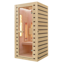 SAUNA DOMOWA SUCHA INFRARED NISKOTEMPERATUROWA TROMSO1 1-2 OSOBOWA 90x90 CM 230 V