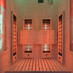 SAUNA DOMOWA SUCHA INFRARED NISKOTEMPERATUROWA TROMSO1 1-2 OSOBOWA 90x90 CM 230 V