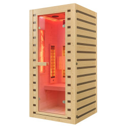 SAUNA DOMOWA SUCHA INFRARED NISKOTEMPERATUROWA TROMSO1 1-2 OSOBOWA 90x90 CM 230 V