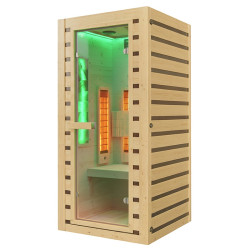SAUNA DOMOWA SUCHA INFRARED NISKOTEMPERATUROWA TROMSO1 1-2 OSOBOWA 90x90 CM 230 V