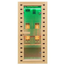 SAUNA DOMOWA SUCHA INFRARED NISKOTEMPERATUROWA TROMSO1 1-2 OSOBOWA 90x90 CM 230 V