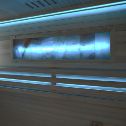 SAUNA FIŃSKA WYSOKOTEMPERATUROWA Z PIECEM FORSA2-BL/HARVIA 4,5KW 3-4 OSOBOWA 150x140 CM