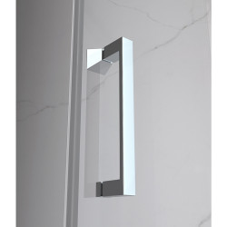 DRZWI PRYSZNICOWE UCHYLNE DO WNĘKI ZES-KZ21B-80 CHROM 80 CM 6 MM