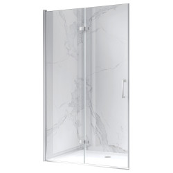DRZWI PRYSZNICOWE UCHYLNE DO WNĘKI ZES-KZ21E-110 CHROM 110 CM 6 MM