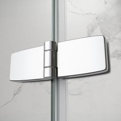 DRZWI PRYSZNICOWE UCHYLNE DO WNĘKI ZES-KZ21E-110 CHROM 110 CM 6 MM