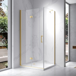 KABINA PRYSZNICOWA PROSTOKĄTNA ZES-KZ20C-GL-90X80 ZŁOTA 90x80 CM