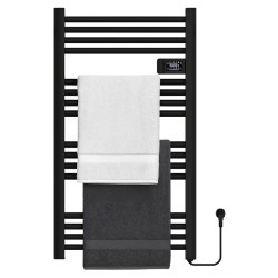 GRZEJNIK ŁAZIENKOWY ELEKTRYCZNY ALUMINIOWY DRABINKA 96x54 500W LOA CZARNY LOA-BL
