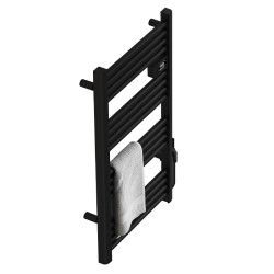 GRZEJNIK ŁAZIENKOWY ELEKTRYCZNY ALUMINIOWY DRABINKA 96x54 500W LOA CZARNY LOA-BL