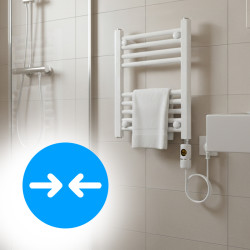 GRZEJNIK ŁAZIENKOWY ELEKTRYCZNY ENERGOOSZCZĘDNY DRABINKA 300W MANAM BIAŁY MANAM-WH