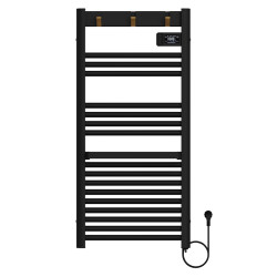 GRZEJNIK ŁAZIENKOWY ELEKTRYCZNY ALUMINIOWY DRABINKA ECO 500W YASUR CZARNY YASUR-BL