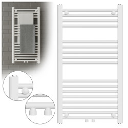 GRZEJNIK ŁAZIENKOWY ŚCIENNY PIONOWY WODNY DRABINKA 90x50 CORSO-WH-2 BIAŁY CORSO-WH-2