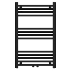 GRZEJNIK ŁAZIENKOWY ŚCIENNY PIONOWY WODNY DRABINKA 80x50 CORSO-BL-3 CZARNY CORSO-BL-3